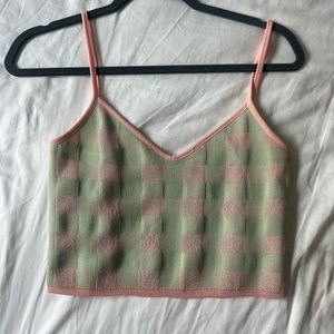 Zara checkered tank